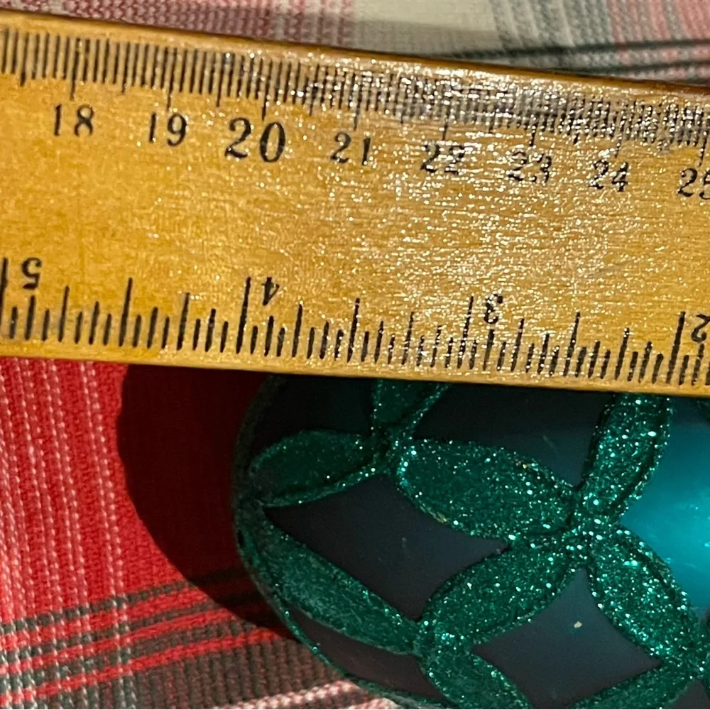 Williams Sonoma emerald green Christmas ornament